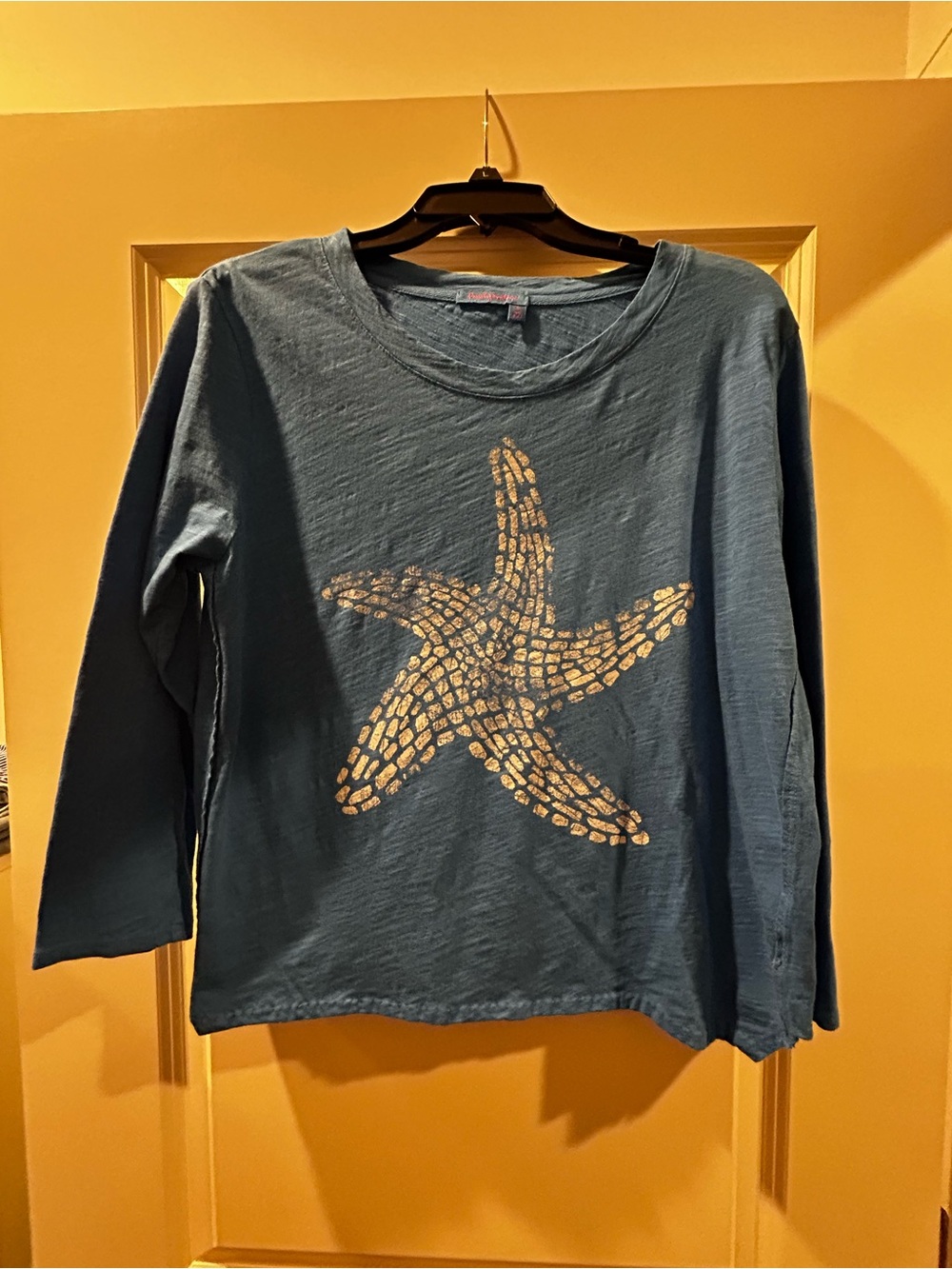 fresh produce blue Top with Starfish